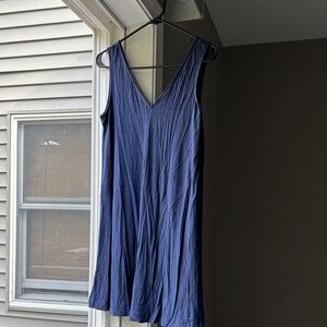 LOFT Petite Blue V-Neck Top